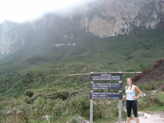 Acampamento do 2o dia, aos pés do Monte Roraima, na  Venezuela, em 2007